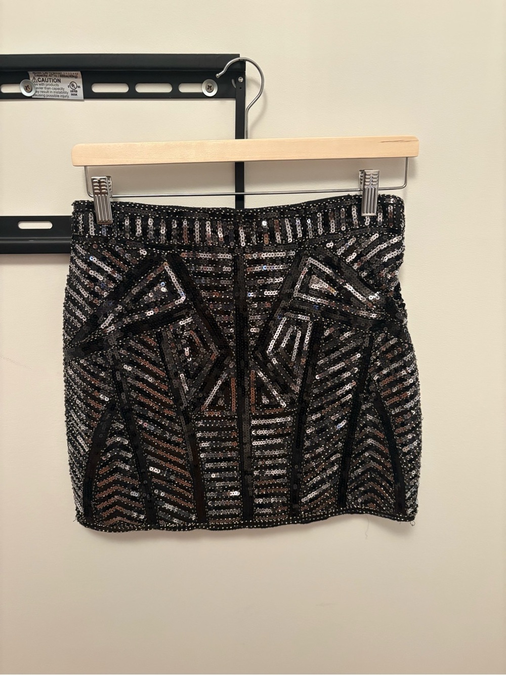Black Sequin Skirt